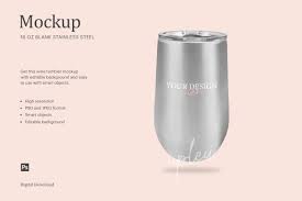 Download 16oz Blank Stainless Steel Insulated Stemless Wine Tumbler Crella