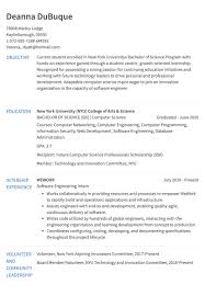 Internship Resume Example Resume Com