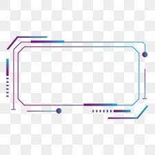 Blue Gradient Technology Border Decoration Border Clipart Blue Border Border Png And Vector With Transparent Background For Free Download Desain Banner Vektor Gratis Spanduk