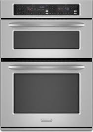 Stainless steel 27 double wall oven with even heat true convection kode507ess kitchenaid. Kitchenaid Kems378sss 27 Microwave Combination Wall Oven With 3 7 Cu Ft Oven Capacity 900 Cooking Watts Even Heat True Convection System Stainless Steel