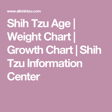 shih tzu age weight chart growth chart shih tzu