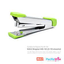 One strip having 50 staples of no. Max Stapler Hd 10 2 15 Sheets