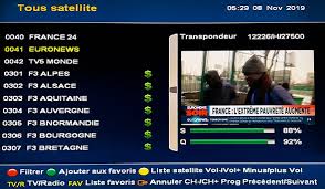 La télévision démarre, fait les maj etc. Allemagne Chaines Nationales Publiques Television Satellite