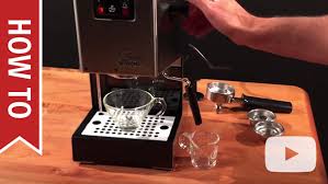Attach the filter holder to the machine. Gaggia Classic Whole Latte Love Support Library