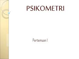 Ebook pdf tes psikometri dan pembahasan kunci jawaban. Pdf Pertemuan 1 2 Psikometri Diana Ratri And Diana Ratri Academia Edu