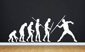 Javelin Throw Evolution Olympic Track And By Beacreativedesigner Javelin Throw Sports Wall Decals Olympic Track And Field