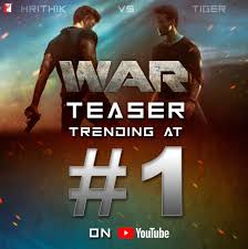 Hrithik Roshan And Tiger Shroff New Movie War Poster First Look And Trailer Full Movies Online Free War Movies Hrithik Roshan