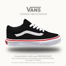 Vans Oldskool Free Psd Mockup Mockup Free Psd Vans Old School Shoes School Shoes
