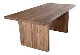 The completed solid oak dining table. Rh Reclaimed Russian Oak Plank Rectangular Dining Table Chairish