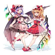 Touhou Project, Flandre Scarlet, remilia scarlet / レミフラ - pixiv | 東方 かわいい,  イラスト, 東方 キャラ