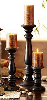 Pillar wood candle holder product id : Black Wooden Pillar Holder 18 Wooden Pillars Candle Holders Diy Candle Holders