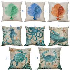 Ships free orders over $39. Buy Marine Life Coral Sea Turtle Seahorse Whale Octopus Cushion Cover Pillow Cover At Affordable Prices Price 3 Usd Free Shipping Real Reviews With Photos Joom