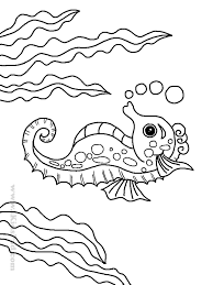 Hundreds of free spring coloring pages that will keep children busy for hours. Free Printable Sea Animals Coloring Book For Kids Coloring Library