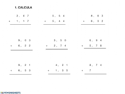 Ver más ideas sobre matemáticas para niños, actividades de matematicas, matemáticas preescolares. Sumas Y Restas Con Decimales Numeros Decimales Ficha Suma Y Resta Numeros Decimales Decimal