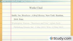 Then list in alphabetical order all the sources that you have cited in the paper. How To Make A Works Cited Page Video Lesson Transcript Study Com