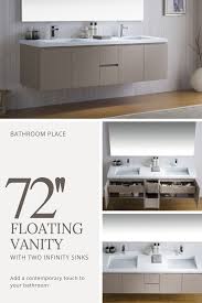 Double Sink Floating Vanity Floating Vanity Double Sink Bathroom Makeover