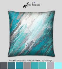 Teal Gray And Turquoise Throw Pillows Or Covers Aqua Blue Etsy Turquoise Throw Pillows Bed Pillows Decorative Throw Pillows