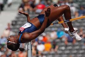 Erica bougard is in a comfortable third. Event Report Women S Heptathlon High Jump Report Wch 09 World Athletics