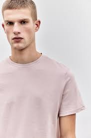 Cheap tee shirt rose pale homme Sale T Shirts Roses Homme Rose Pale Rose  Clair H M