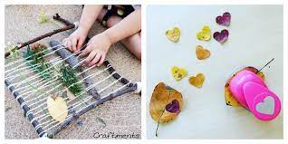 Preschool crafts and art projects provide an opportunity for kids to explore different art medium, practice scissor skills, and make art they can display all season long. Nature Art For Kids 33 Nature Art Activities To Try
