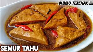 Bahan resep sayur tahu santan spesial. Cara Masak Semur Tahu Youtube