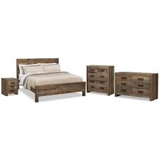 Rancho 6 Piece King Bedroom Set Pine Value City Furniture And Mattresses King Bedroom Sets Value City Furniture Furniture