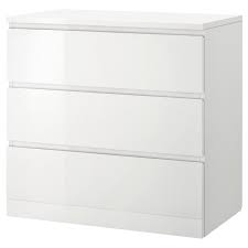 Sideboard kommode anrichte weiss hochglanz lackiert 2 turig 160cm neu sideboards und kom modern white sideboard contemporary furniture. Malm Kommode Mit 3 Schubladen Hochglanz Weiss 80x78 Cm Ikea Deutschland