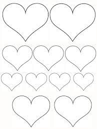 petits coeurs et coeur gros heart template valentine crafts mothers day agitant la grenouille coloriage