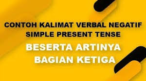 Pengertian, rumus, contoh kalimat & contoh soal simple present tense. Contoh Kalimat Verbal Negatif Simple Present Tense Youtube