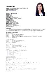 Example Of Resume Format For Ojt Document Blogs In 2020 Resume Examples Job Cover Letter Job Resume