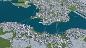 Hong Kong City 3d Model 50km In 2020 City Model City Low Poly Models