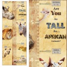 safari animal height chart