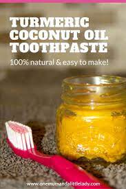 How To Make Turmeric Coconut Oil Toothpaste In 3 Easy Steps One Mum A Little Lady Homemade Toothpaste Recipe Coconut Oil Toothpaste Coconut Oil Toothpaste Recipe