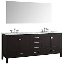 Maybe you would like to learn more about one of these? Amazon Com Eviva Aberdeen 84 Inch Espresso Transitional Double Sink Bathroom Vanity With White Carrara Marble Countertop And Undermount Porcelain Sinks Tools Home Improvement