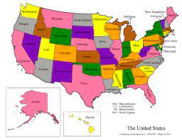 United States Maps Masters United States Map State Map Montessori Geography