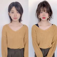 伸ばしかけの オーダー方法の解説 short tsukasa カットとスタイリングで ビフォーアフター before ショートから伸ばしてるがえりあしがハネてまとまらない 前髪は伸びて分かれてしまう トップがつぶれる ショートのヘアスタイル