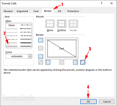 Cara Membuat Atau Menambahkan Garis Diagonal Di Sel Microsoft Excel