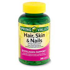 Spring Valley Hair, Skin & Nails Dietary Supplement, 240 count - Walmart.com
