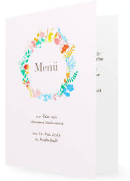 Vorlage Menukarte Familieneinladungen De