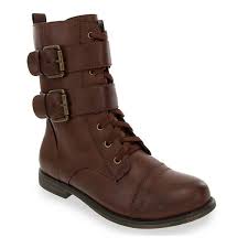 Sugar Jaci Women S Double Strap Combat Boots