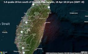 Not to be confused with the people's republic of china. Starkes Magnitude 5 8 Erdbeben 20 Km Sudlich Von Hualien City Taiwan Am Sonntag 18 Apr 2021 Um 14 14 Gmt 105 Erfahrungsberichte Von Nutzern Volcanodiscovery