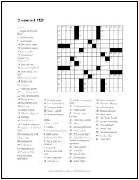 These quality crosswords are guaranteed to do both, and you won't have to buy a newspaper or puzzle book. Crossword Puzzle 18 Print It Free