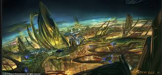 7fwo Png 1016 474 Starcraft Fantasy City Scenery