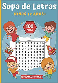 Esta divertida aplicación contiene 12 juegos diseñados para niños. Sopa De Letras Ninos 12 Anos Pasatiempos Para Ninos Juegos De Letras Educativos 100 Puzzle Letras Grandes Para Las Vacaciones O El Tiempo Libre Idea Del Regalo Spanish Edition Relou Kaid