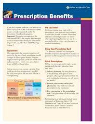 The advocate aurora safe care promise provides peace of mind at every step of your journey with us. Prescription Benefits Advocate Benefits Advocate Health Care