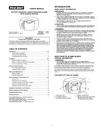 Where co alarms should not be installed. First Alert Co Detector Manual Manualzz