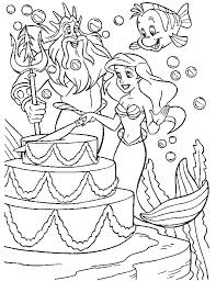 Birthday cakes can sometimes look tricky to make at home but we've got lots of easy birthday cake recipes and ideas for amateur bakers to make. Mermaid With Birthday Cake Coloring Pages Cartoons Coloring Pages Coloring Pages For Kids And Adults