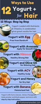 Healthy Nourished Strong Hair 12 Ways To Use Yogurt Home Remedies For 1 Dry Scalp 2 Dry Hair 3 Hea Home Remedies For Dandruff Nourishing Hair Yogurt For Hair