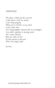 There are more than 1,000 poems at this site. My Heart Pumps Ink