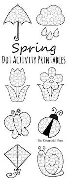 Spring Dot Activity Printables Do A Dot Preschool Crafts Spring Preschool